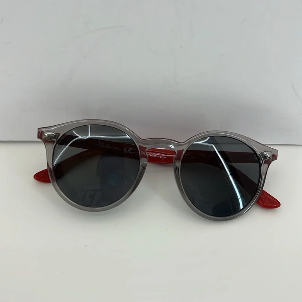 Ray-Ban Jr. RJ9064S Children’s Gray & Red Sunglasses- FRAMES ONLY
